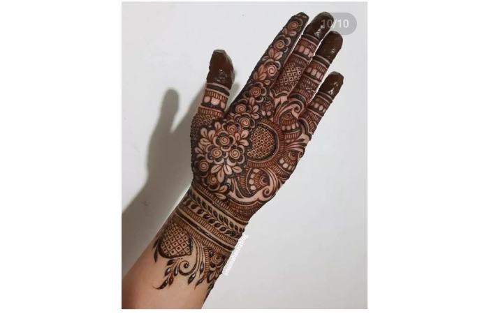 Modern full hand mehndi designs